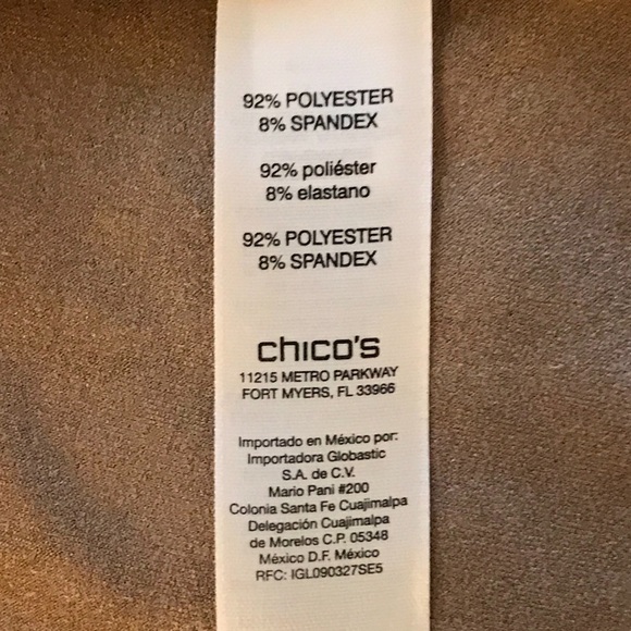 CHICO’S FAUX SUEDE FLARE SLEEVE TOP IN BURNT SUGAR CHICO’S SIZE 2 - Picture 7 of 9